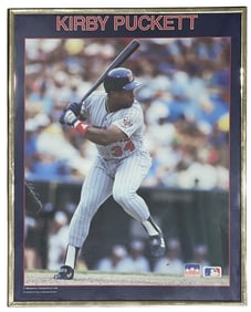 Framed Kirby Puckett Poster