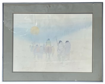 Framed Donald Vann | Native Lithograph