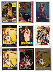 Michael Johnson And Shaquille ONeal Basketball Cards