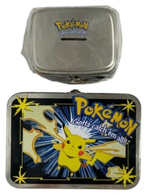 Pokemon Lunch Box and Coin Bank