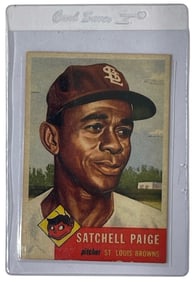Satchel Paige Baseball Collectors Card