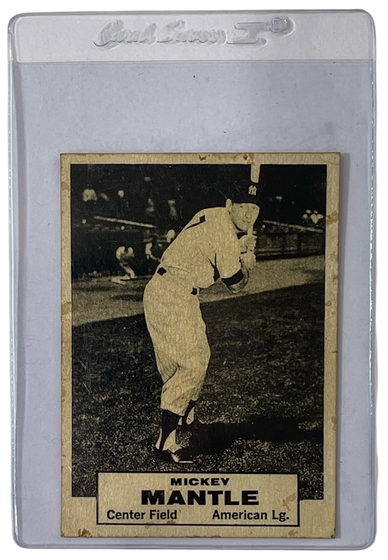 Mickey Mantle Baseball Collectors Card: AUTHENTICATION HAS NOT BEEN PERFORMED TO GUARANTEE VERIFICATION | All purchases are made at the buyers discretion