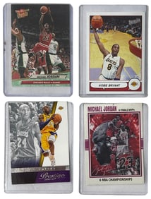 Kobe Bryant and Michael Jordan Basketball Collectors Cards