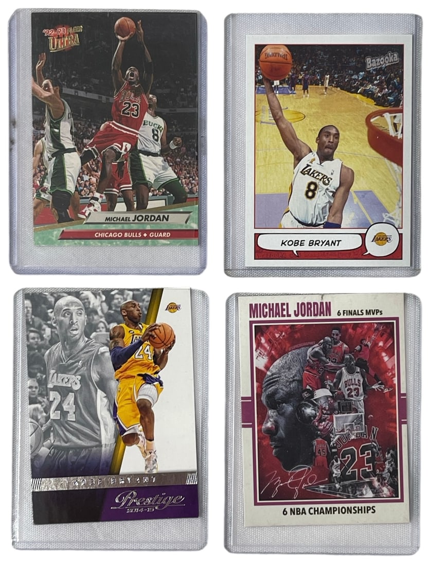 Kobe Bryant and Michael Jordan Basketball Collectors Cards (1 of 2)