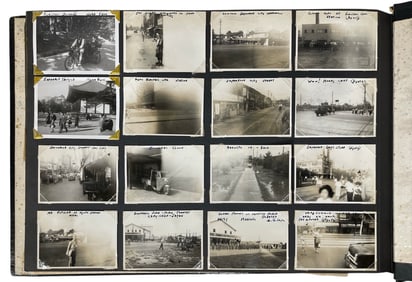 Vintage Photo Album Of Soldiers In Japan