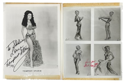 Vintage Signed Burlesque Photo Collection