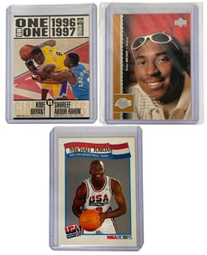 Kobe Bryant and Michael Jordan Basketball Collectors Cards