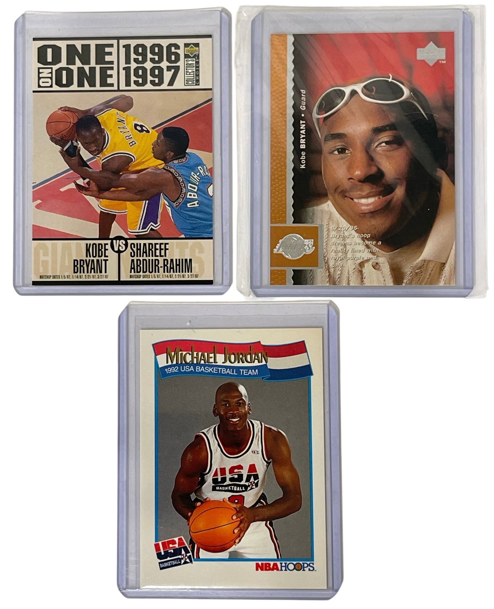 Kobe Bryant and Michael Jordan Basketball Collectors Cards (1 of 2)