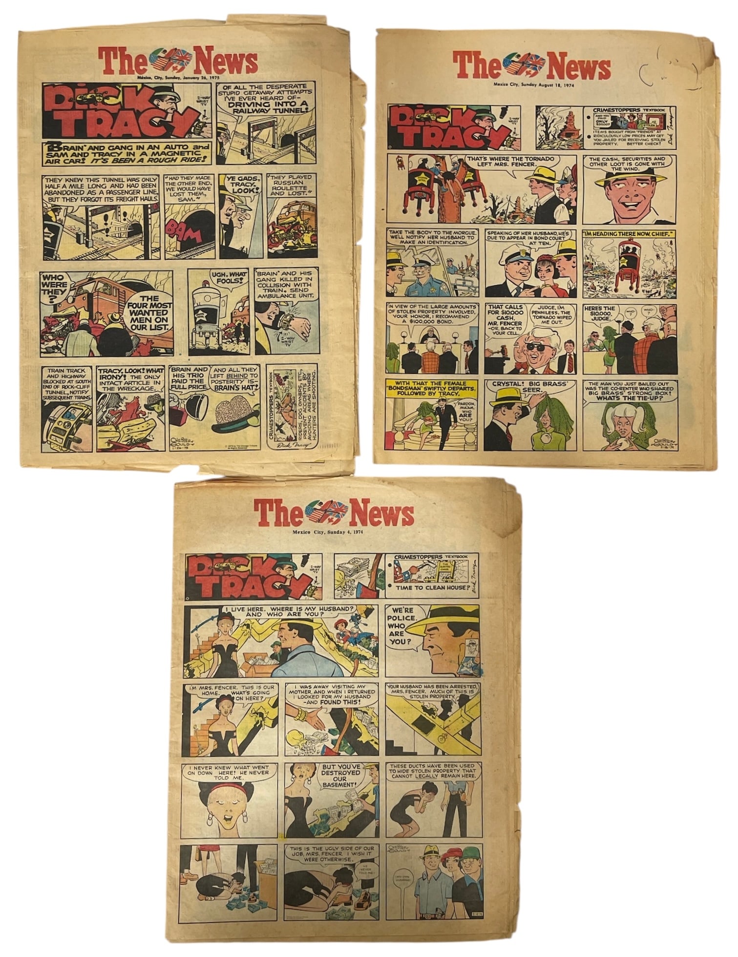 Vintage Newpaper Comic Page Collection