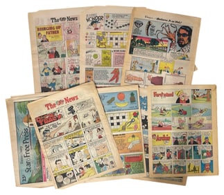 Vintage Newpaper Comic Page Collection