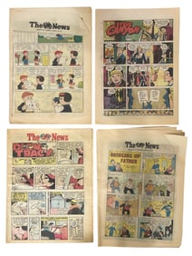 Vintage Newpaper Comic Page Collection