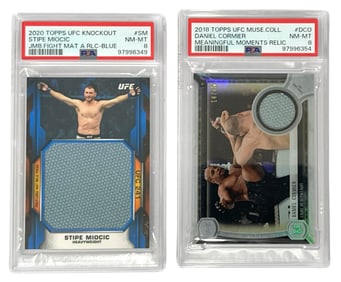 Graded 8 UFC Trading Card Collection