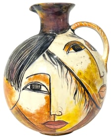 Face Figurine Vase
