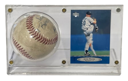Signed Jamie Moyer Baseball and Trading card Collection | no coa