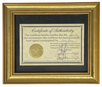 Framed COA