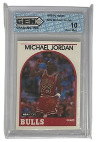 1989 to 90 Hoops Michael Jordan No. 200 | Graded 10