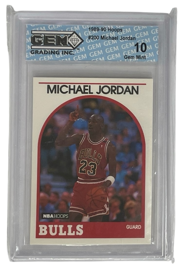 1989 to 90 Hoops Michael Jordan No. 200 | Graded 10: 1989 to 90 Hoops Michael Jordan No. 200 | Graded 10