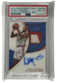 2018 Panini Immclt. Danny Manning | Graded 8