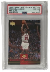 2008 Upper Deck Lineage Michael Jordan | PSA 8