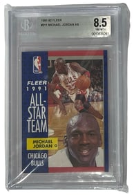 1991 to 92 Fleer Michael Jordan No. 211 | Graded 8.5