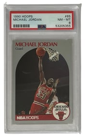 1990 Hopps Michael Jordan No. 65 | Graded 8