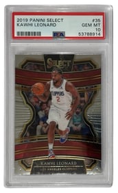 2019 Panini Select Kawhi Leonard No. 35 | PSA 10