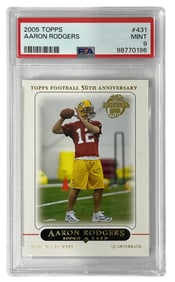 2005 Topps Aaron Rodgers No. 431 | PSA 9