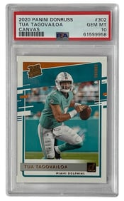 2020 Panini DOnruss TUA Tagovailoa No. 302 | PSA 10