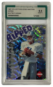 1997 Collectors Edge Masters Ripped No. 19 Troy Alkman | Graded 9.5