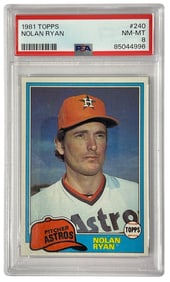 1981 Topps Nolan Ryan No. 240 | PSA 8