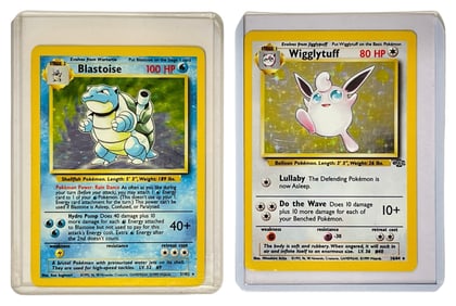 Pokemon Trading Card Collection | Blastoise and Wigglytuff