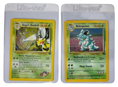 Pokemon Trading Card Collection | Koga Beedrill and Nidoqueen