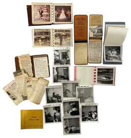 Vintage Photo Documents and Notebook Collection