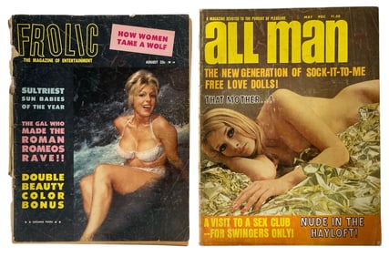 Vintage Frolic and All Man Magazine Collection