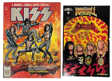 KISS and Metallica Comic Book Collection