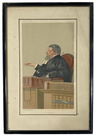 Vanity Fair Cartoon | Sir Peter Edlin | Framed with coa