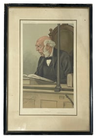 Vanity Fair Cartoon | Marchair Bullock | Framed with coa