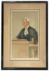 Vanity Fair Cartoon | Long Lawrance | Framed with coa
