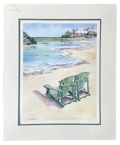 Beach Chairs Bermuda By C. Holding