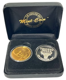 Michael Jordan and Chicago Bulls Coin Collection | with coa