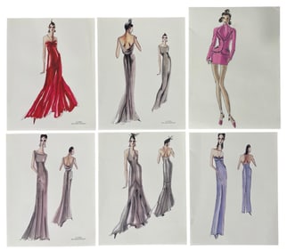 Luxury Fashion Brands | Original Designer Sketch | One of a Kind Artwork