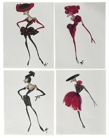 Luxury Fashion Brands | Original Designer Sketch | One of a Kind Artwork