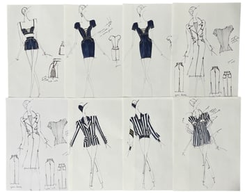 Luxury Fashion Brands | Original Designer Sketch | One of a Kind Artwork