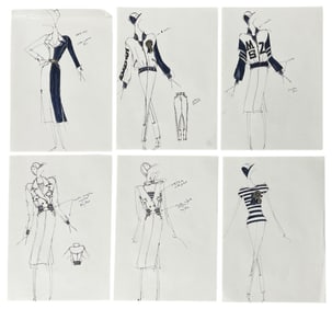 Luxury Fashion Brands | Original Designer Sketch | One of a Kind Artwork