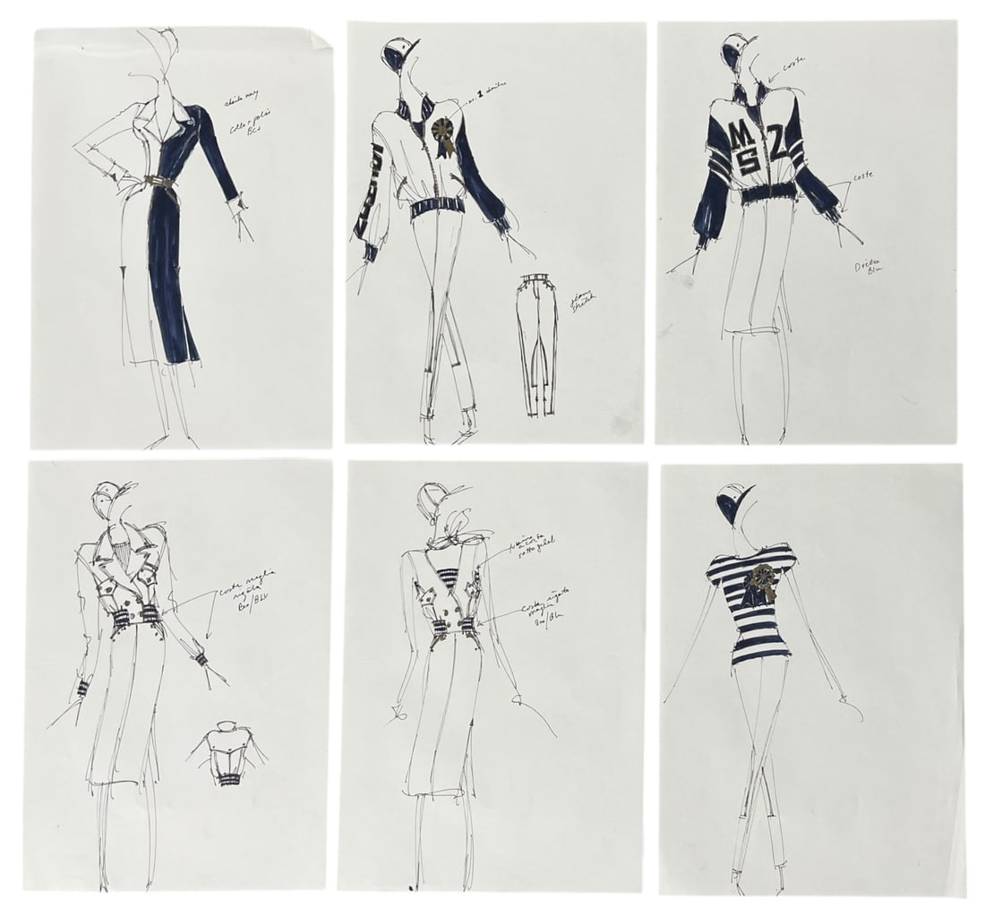 Luxury Fashion Brands | Original Designer Sketch | One of a Kind Artwork: Luxury Fashion Brands | Original Designer Sketch | One of a Kind Artwork