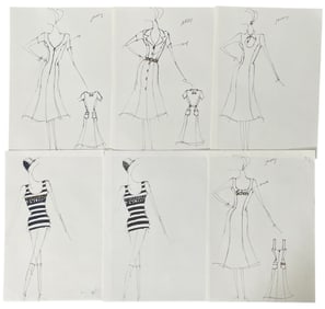 Luxury Fashion Brands | Original Designer Sketch | One of a Kind Artwork