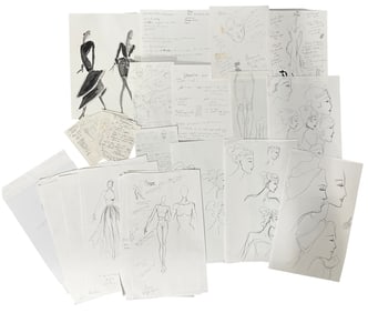 Luxury Fashion Brands | Original Designer Sketch | One of a Kind Artwork