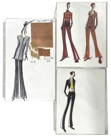Luxury Fashion Brands | Original Designer Sketch | One of a Kind Artwork