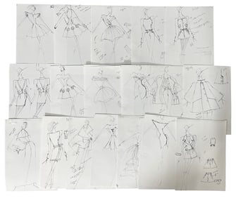 Luxury Fashion Brands | Original Designer Sketch | One of a Kind Artwork