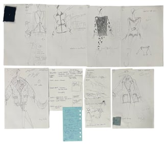 Luxury Fashion Brands | Original Designer Sketch | One of a Kind Artwork